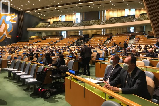 Predsjedavajući Predstavničkog doma dr. Denis Zvizdić i predsjedavajući Delegacije PSBiH u IPU Safet Softić učestvuju u sjedištu UN u New Yorku u dvodnevnoj parlamentarnoj raspravi o održivom oporavku